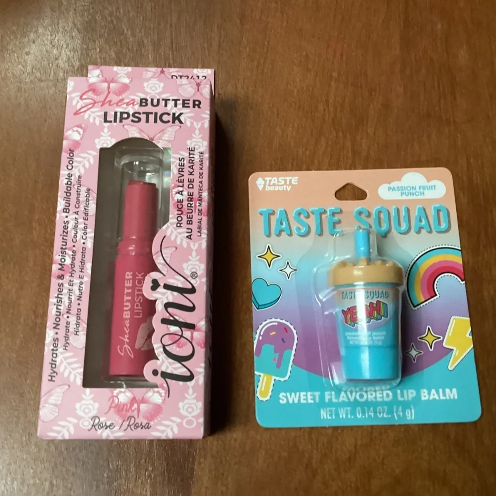 Ioni Shea Butter Lipstick & Taste Squad Lip Balm Bundle
